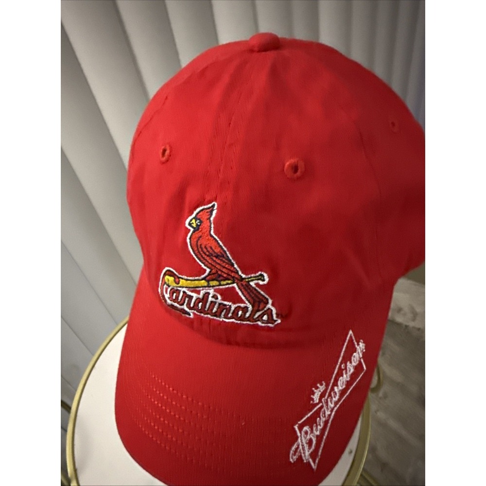 St. Louis Cardinals Budweiser Red Adjustable Strapback‎ Cap